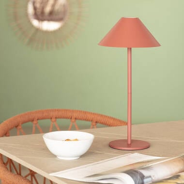 Imagen de Lámpara de Mesa LED Portátil para Exterior Metal con Batería USB Recargable Kivuli