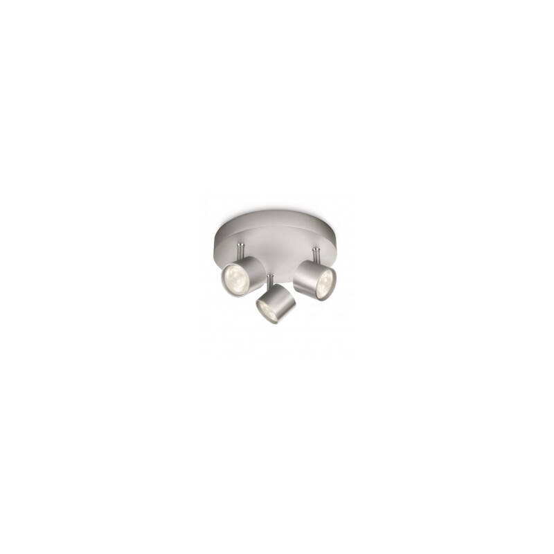 Produto de Candeeiro de Teto LED Regulável com Três Focos PHILIPS Star 3x4.5W 