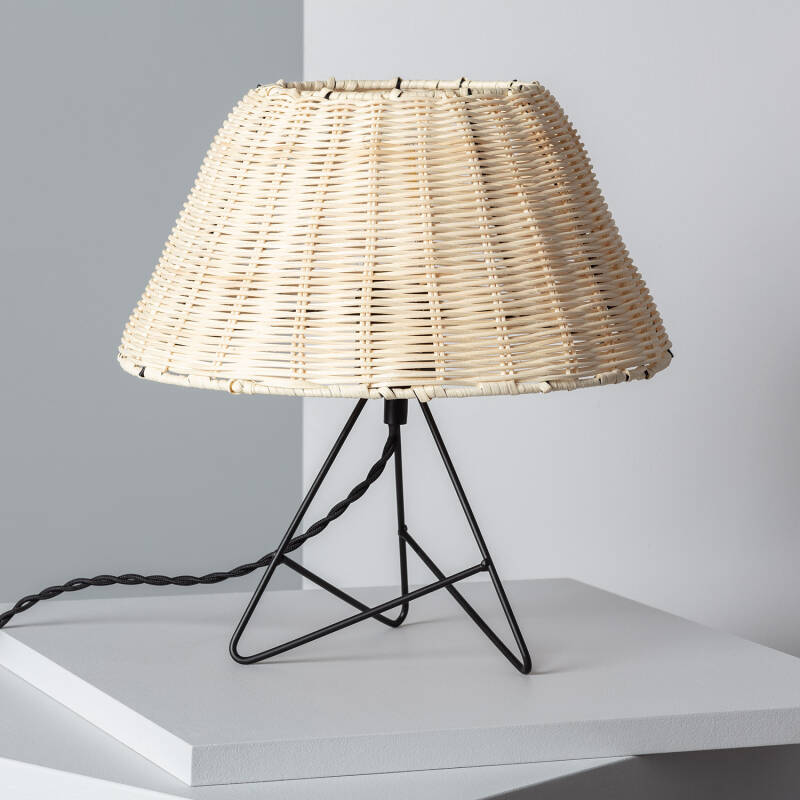 Imagem de Candeeiro de Mesa de Rattan Salmor