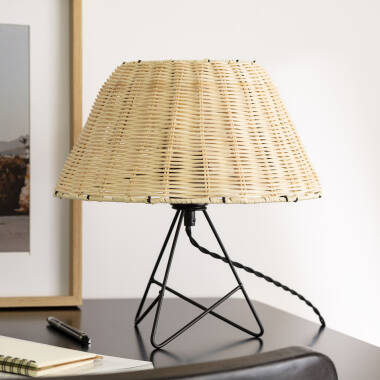 Imagem de Candeeiro de Mesa de Rattan Salmor