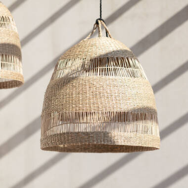 Imagem de Candeeiro Suspenso de Fibras Naturais Big Sami Ø450 mm ILUZZIA