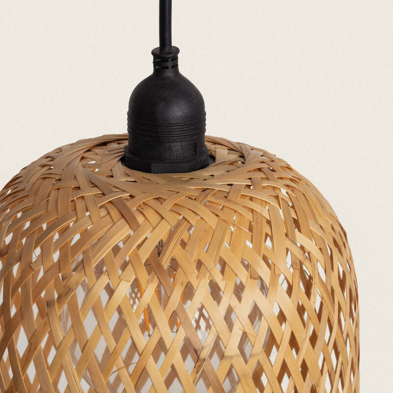 Imagem de Candeeiro Suspenso Bambu Exterior Kawaii 