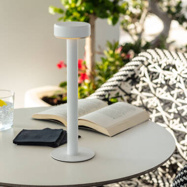 Imagen de Lámpara de Mesa LED Portátil con Batería USB Recargable Metal Bunza 