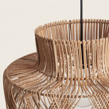 Imagem de Candeeiro Suspenso Rattan para Exterior Oia