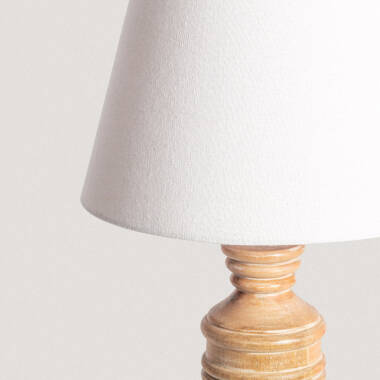 Imagen de Lámpara de Mesa Madera Hausa ILUZZIA