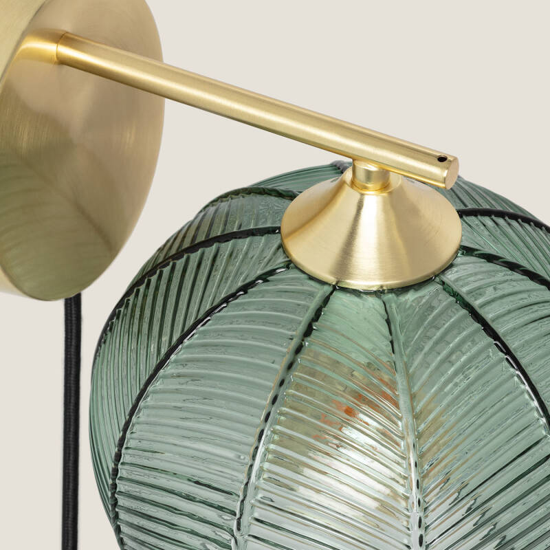 Imagem de Candeeiro de Parede Metal e Vidro Klimt