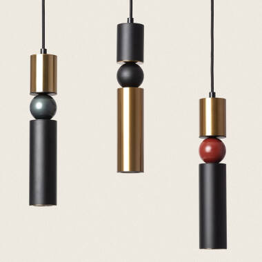 Imagem de Candeeiro Suspenso Metal e Vidro Luyo Imagem de Candeeiro Suspenso Metal e Vidro Luyo