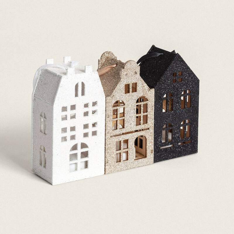 Imagem de Casinha de Natal LED Madeira Tymbon 