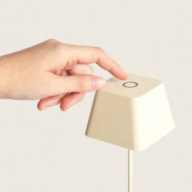 Imagen de Lámpara de Mesa LED Portátil para Exterior Aluminio con Batería Recargable Willy