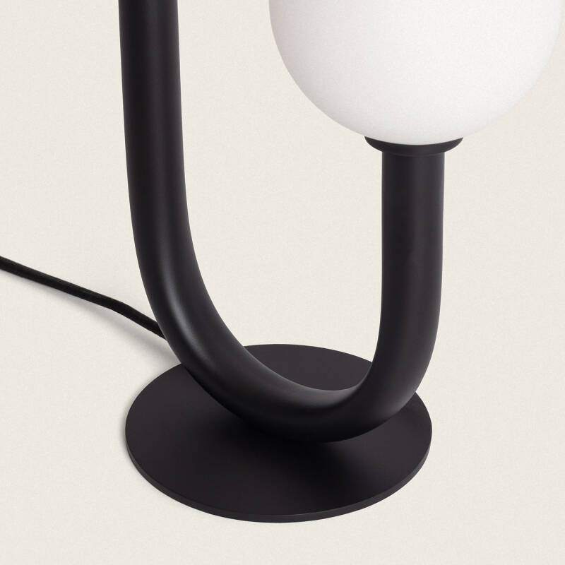 Imagem de Candeeiro de Mesa Metal e Vidro Zeina