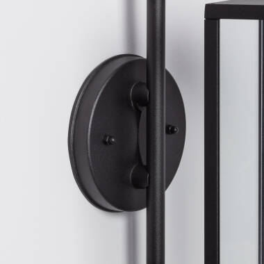 Imagen de Lámpara de Pared Exterior de Aluminio y Cristal Brazo Superior Atrium Negro