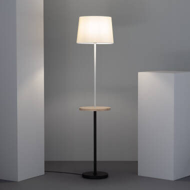 Imagen de Lámpara de Pie de Madera y Metal Mireia