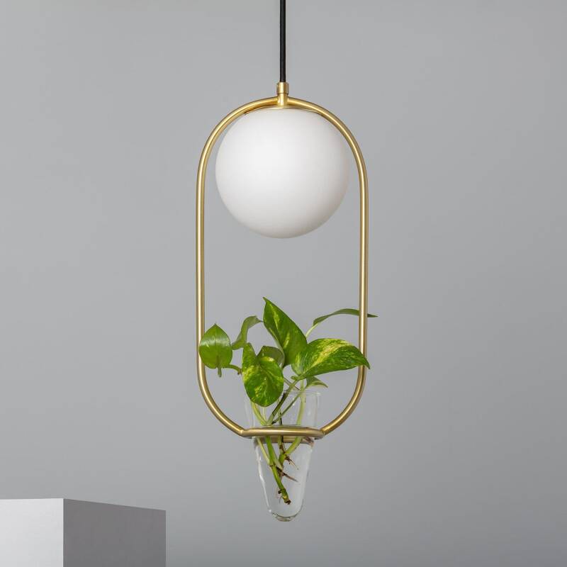 Produto de Candeeiro Suspenso Metal e Vidro Moonlight Puncak 