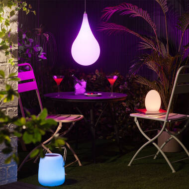 Imagem de Candeeiro Suspenso LED 6W RGBW para Exterior Gutu