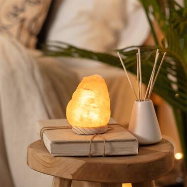 Produto de Candeeiro de Mesa LED Sal Mineral com Conexão USB 
