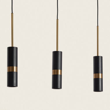 Produto de Candeeiro Suspenso Metal Lumen 3 Focos 