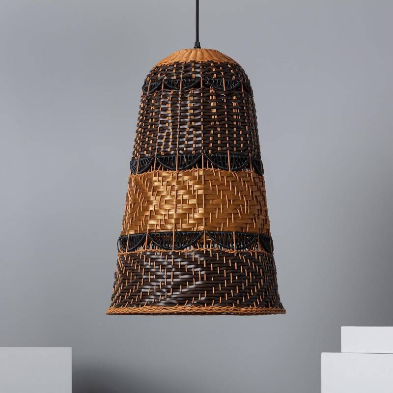 Imagen de Lámpara Colgante para Exterior Efecto Ratán Torcelo