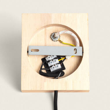 Imagen de Lámpara de Pared Orientable Metal y Madera Moroni