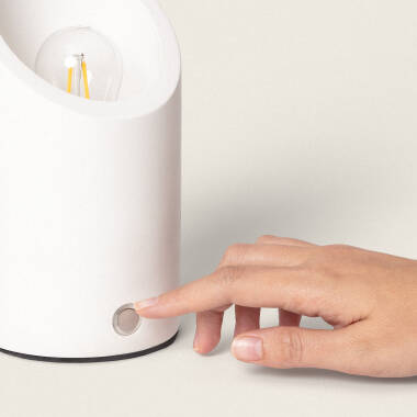 Imagem de Candeeiro de Mesa Gesso Rise Uplighter com Bateria USB Recarregável Imagem de Candeeiro de Mesa Gesso Rise Uplighter com Bateria USB Recarregável