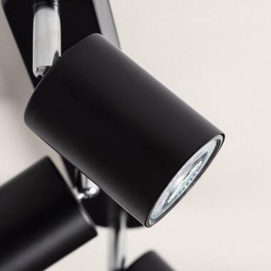 Imagen de Lámpara de Techo Orientable Metal 3 Focos Albus Black Large