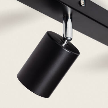 Imagen de Lámpara de Techo Orientable Metal 3 Focos Albus Black Large