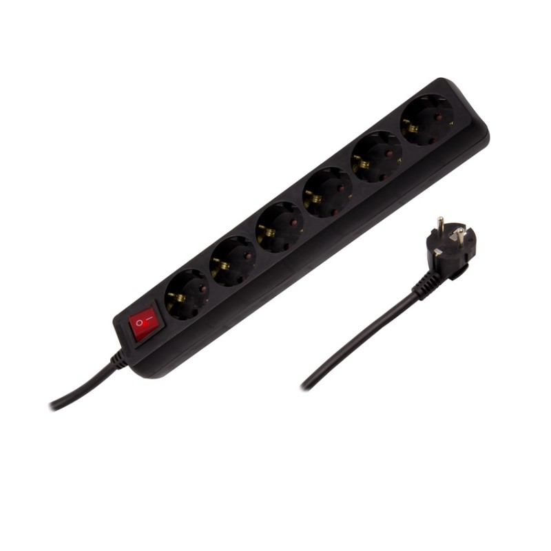 Imagen de Base Múltiple 6 Enchufes Tipo F Schuko 1.5m 