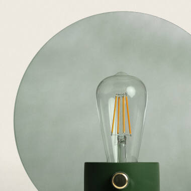 Imagen de Lámpara de Mesa Metal y Cristal Katia