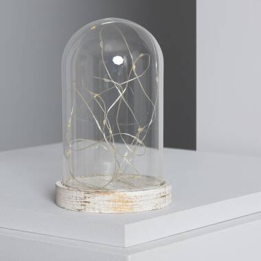 Imagem de Cúpula de Vidro com Luzes LED e Bateria Bubbla 