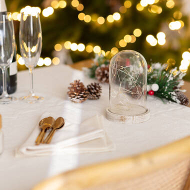 Imagem de Cúpula de Vidro com Luzes LED e Bateria Bubbla 