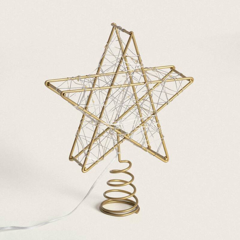Imagen de Estrella LED para Árbol de Navidad Metal con Batería Bellen