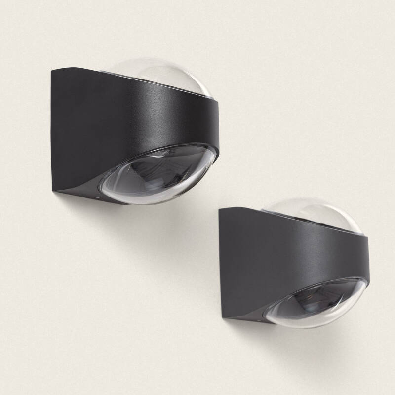 Imagem de Aplique de Parede Exterior LED 12W Alumínio Iluminação Dupla Cara Adelfa