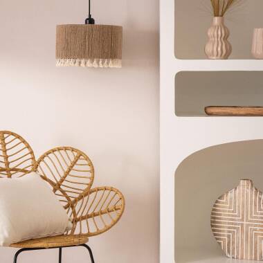 Imagem de Candeeiro Suspenso Corda Natural e Algodão Acoma