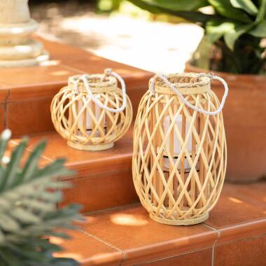Imagem de Candeeiro de Mesa LED Rattan Big Alejandría