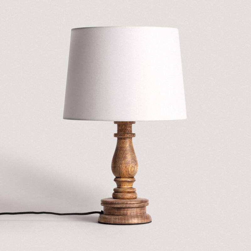 Imagem de Candeeiro de Mesa Madeira Chess ILUZZIA