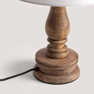 Imagem de Candeeiro de Mesa Madeira Chess ILUZZIA