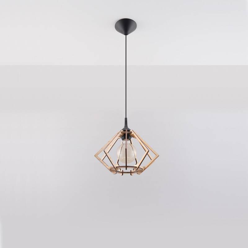Produto de Candeeiro Suspenso Pompelmo Madeora SOLLUX