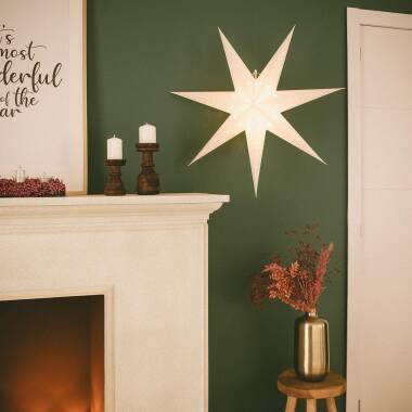 Imagen de Estrella LED Papel con Batería Hadar