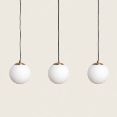 Imagen de Lámpara Colgante Metal y Cristal Moonlight Brass 3 Focos Imagen de Lámpara Colgante Metal y Cristal Moonlight Brass 3 Focos