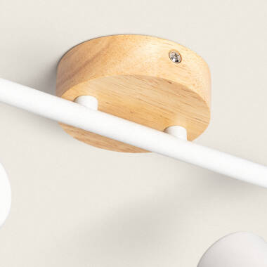 Imagen de Lámpara de Techo Orientable Madera 2 Focos Olmo