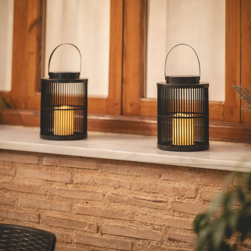 Imagem de Candeeiro de Mesa Solar Exterior LED Efeito Vela Omis