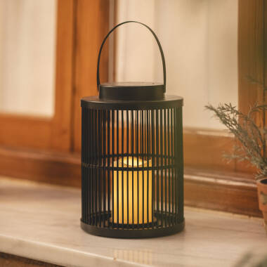 Imagem de Candeeiro de Mesa Solar Exterior LED Efeito Vela Omis