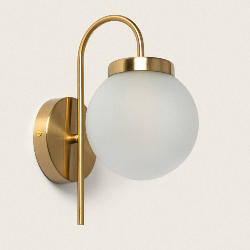 Imagen de Lámpara de Pared Exterior Metal y Cristal Rafha