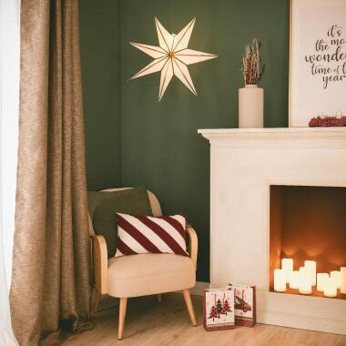 Imagem de Estrela de Papel LED com Bateria Rigel