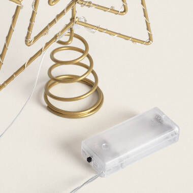 Imagem de Estrela LED para Árvore de Natal Metal com Bateria Jaione