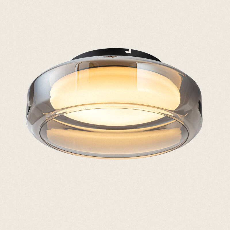 Imagen de Plafón de Techo LED 24W Metal y Cristal Cliffen L