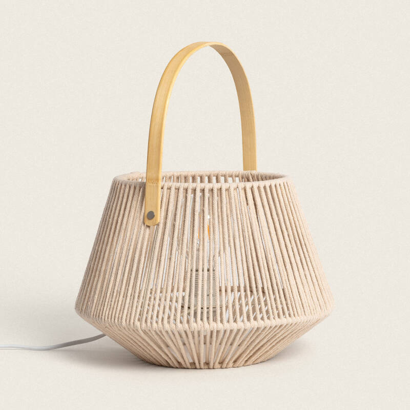 Imagen de Lámpara de Mesa Cuerda de Algodón Bris Diantha