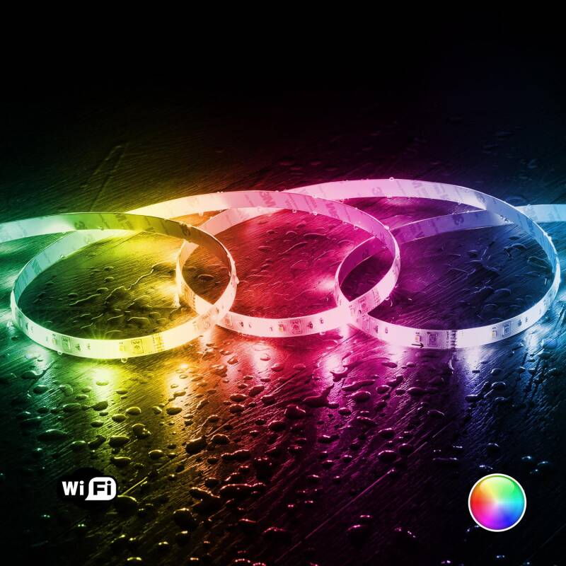 Imagem de Kit Fita LED RGBWW 12V 72LED/m 5m WiFi IP65 Corte cada 12,5cm   