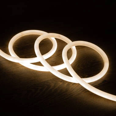 Fita LED Neon Regulável 220V Branco Neutro Circular 360 9W/m Corte 100cm IP67 à Medida