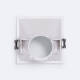 Imagem de Aro Downlight Quadrado 45º Baixo UGR para Lâmpada LED GU10 / GU5.3 Corte 85 x 85 mm