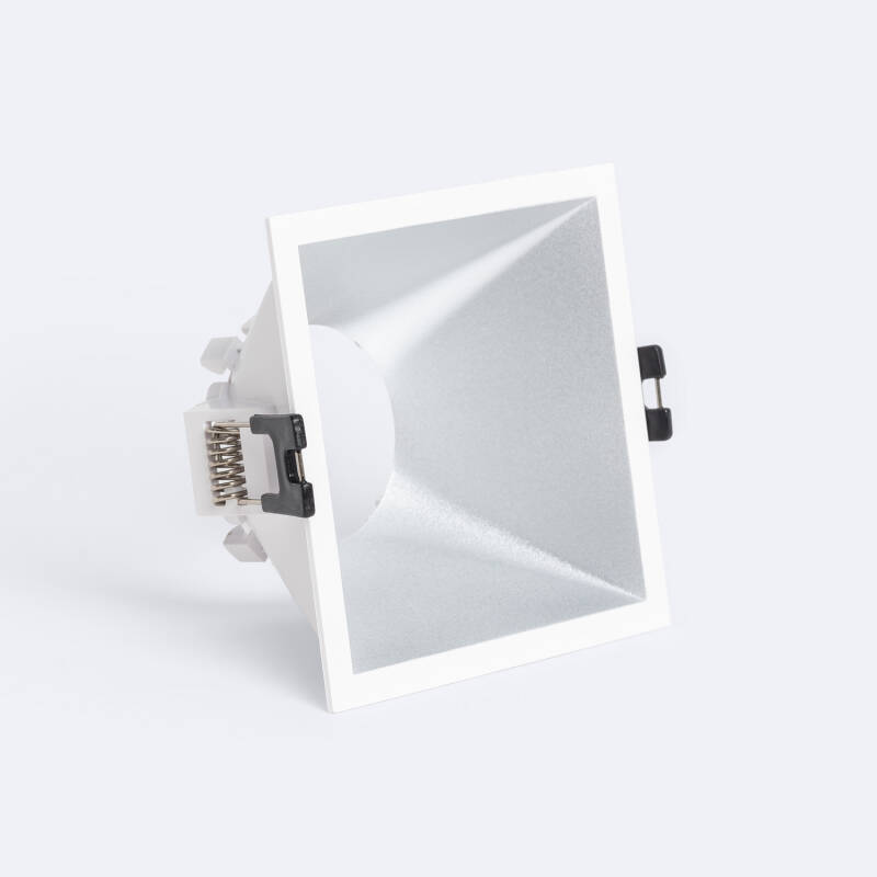 Imagen de Aro Downlight Cuadrado Bajo UGR para Bombilla LED GU10 Corte 85x85 mm